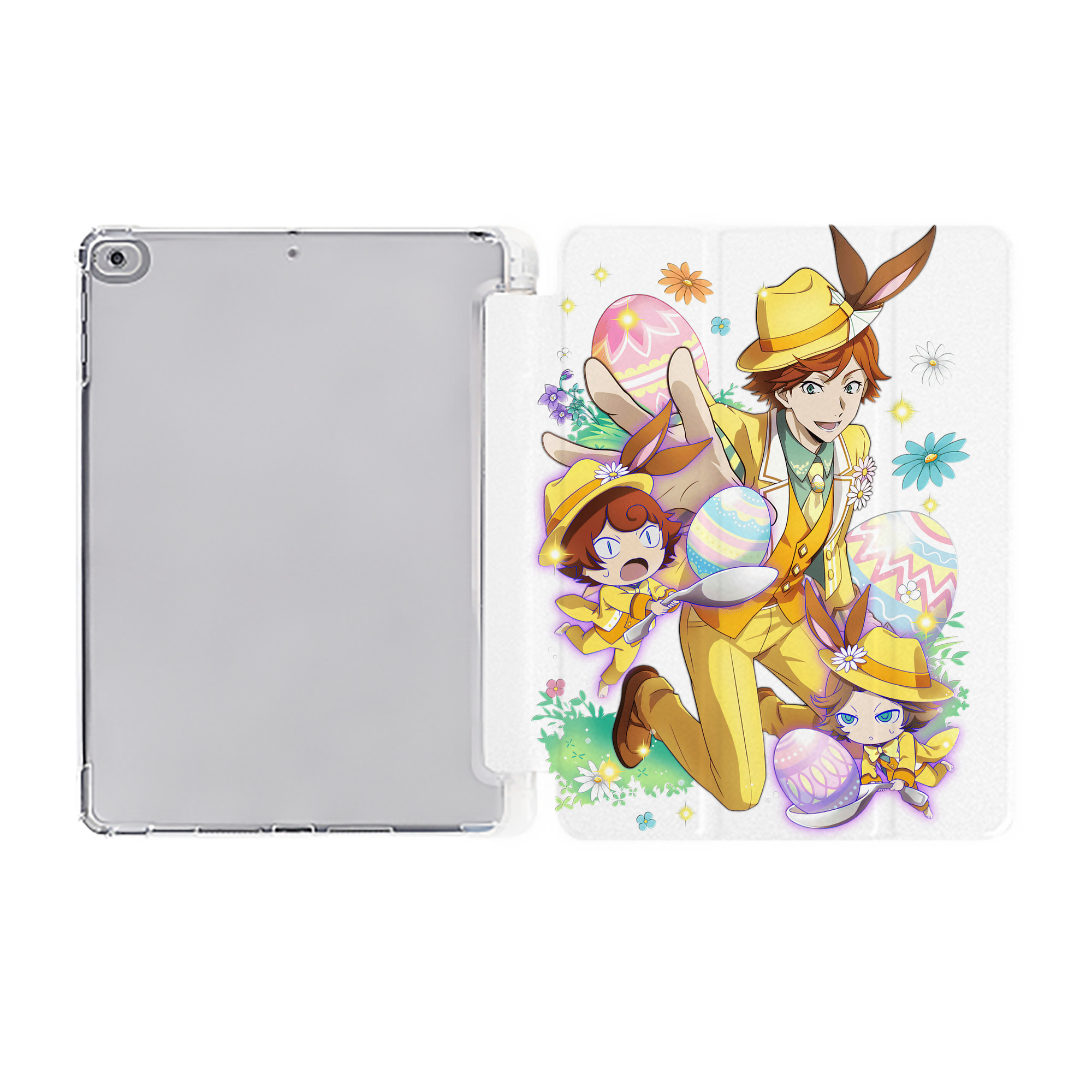 （画像用） 文豪ストレイドッグス Bungo Stray Dogs IPad ケース ペン収納付き 三つ折りスタンド PUレザー×シリコン 対応機種9.5/10.5/10.9インチ